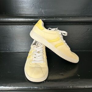 Aldo Butter Yellow Women's Suede Sneakers